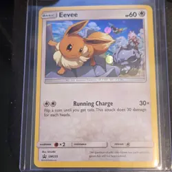Pokemon Eevee SM Promo SM235 Holo Basic English Card 2019 Pokemon TCG LP - Image 1
