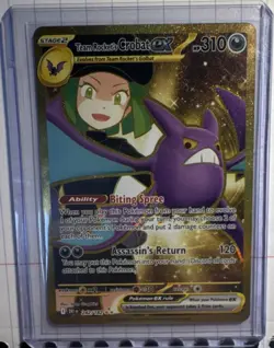 Pokemon Sv: Destined Rivals TEAM ROCKET'S CROBAT EX 242/182 HYPER RARE HOLO - Image 1