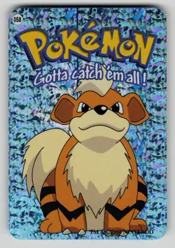 Growlithe Pokemon Gotta catch Em' All Vending Machine Sticker NM - Image 1