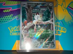 Meowth 106/094 Illustration Rare - Phantasmal Flames - Pokemon TCG - NM/M - Image 1