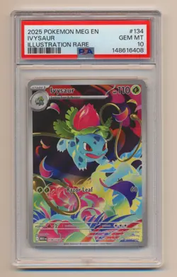PSA 10 Pokemon Mega Evolution SIR Ivysaur MEG EN 134/132 GEM MINT! - Image 1