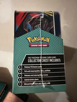 Pokemon TCG 2025 Fall Collector Chest Tins Factory Sealed Lunchbox 6 Boosters - Image 5