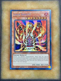 Yugioh Lava Golem RA01-EN001 Secret Rare 1st Ed NM - Image 1
