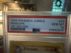Pokemon Jungle Primeape 43/64 1st Edition PSA 10 1999 Uncommon - Image 2
