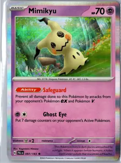 Mimikyu 097/193 Rare Paldea Evolved Pokemon Holo NM/M - Image 1
