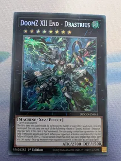 YuGiOh! DoomZ XII End - Drastrius DOOD-EN045 Secret Rare 1st Ed - Image 1