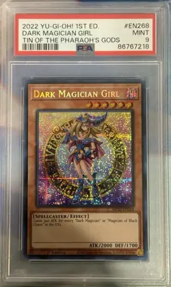 Dark Magician Girl - MP22-EN268 - PSA 9 - 1st Secret - Tin Promo - Yu-Gi-Oh - Image 1