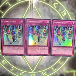 Yu-Gi-Oh! Hysteric Party x3 Super Rare LCJW LP-MP - Image 1