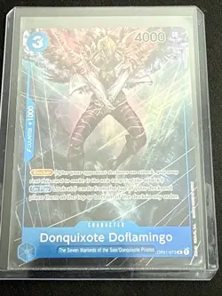 One Piece Donquixote Doflamingo OP01-073 R Alt Art - Romance Dawn NM ENGLISH - Image 1