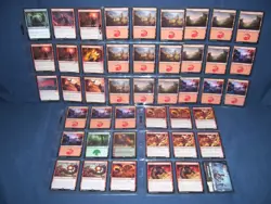Magic the Gathering M21 Card Lot of 42 Cards Used 2020 With Protective Sleeves - Image 1