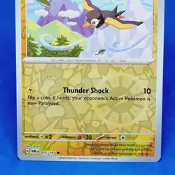 Wattrel Reverse Holo 075/167 Twilight Masquerade Pokemon Card 2024 Tcg Ccg - Image 4
