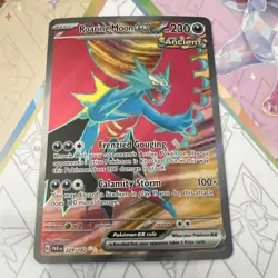 Pokemon TCG Roaring Moon EX 229/182 Paradox Rift Full Art Card NM Condition - Image 1