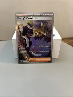 Morty's Conviction 211/162 Temporal Forces Pokemon TCG Trainer Secret Rare Card - Image 1