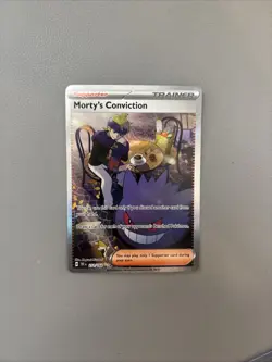 Morty's Conviction 211/162 Temporal Forces Pokemon TCG Trainer Secret Rare Card - Image 3
