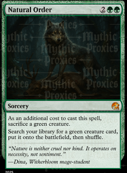 Natural Order High Quality Altered Art Custom Playtest Card - Image 1