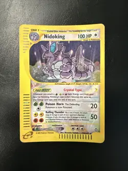 Pokemon Card Nidoking Holo 150/147 Crystal Holo 2002 Aquapolis MP - Image 1