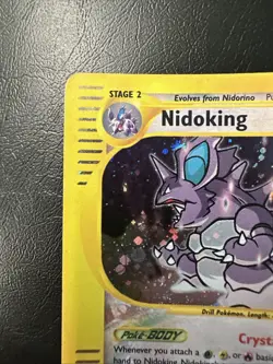 Pokemon Card Nidoking Holo 150/147 Crystal Holo 2002 Aquapolis MP - Image 2