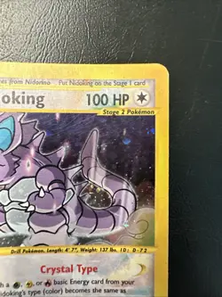 Pokemon Card Nidoking Holo 150/147 Crystal Holo 2002 Aquapolis MP - Image 3