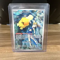 Misty's Psyduck 193/182 Illustration Rare 2025 Destined Rivals Pokemon Card NM - Image 3