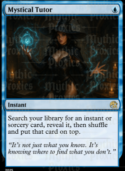 Mystical Tutor High Quality Altered Art Custom Playtest Card - Image 1