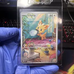 Pokemon Lillipup Illustration Rare Card 154/086 S&V White Flare - Image 1