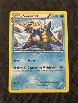Samurott 41/149 Boundaries Crossed Holo Pokemon TCG Card - Image 1