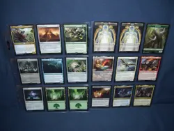 Magic the Gathering CMR Card Lot of 18 Cards Used 2020 With Protective Sleeves - Image 1