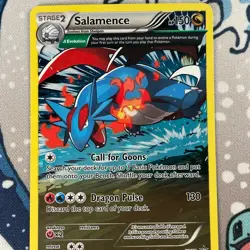 Salamence XY59 Full Art Black Star Promo Holo Pokemon Card 2015 MP - Image 2