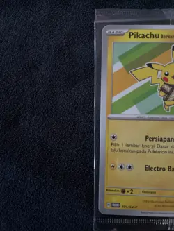 Pikachu 101/SV-P Batik Shirt Promo Indonesian Exclusive - NM Pokemon Card - Image 2
