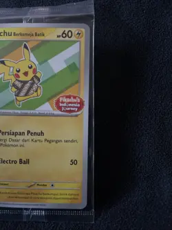 Pikachu 101/SV-P Batik Shirt Promo Indonesian Exclusive - NM Pokemon Card - Image 4