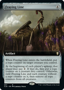 Fraying Line (Extended Art) FOIL Commander Legends: Battle for Baldur's Gate NM - Image 1