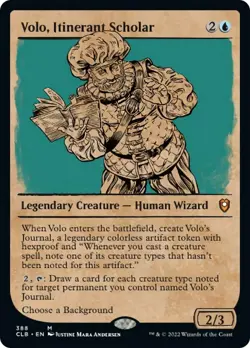 Volo Itinerant Scholar Showcase FOIL CMDR Legends Baldurs Gate NM - Image 1
