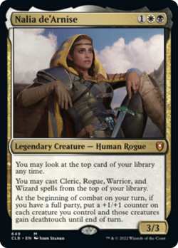 Nalia de'Arnise FOIL Commander Legends: Battle for Baldur's Gate NM ABUGames - Image 1