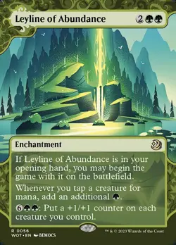 MTG LEYLINE OF ABUNDANCE 56 FOIL EXC - LEYLINE DELL'ABBONDANZA - WOT EN - MAGIC - Image 1