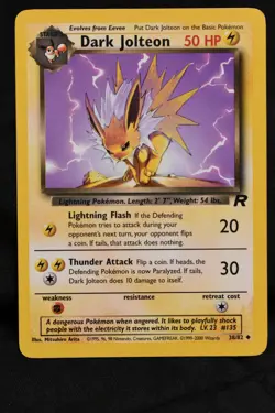 Dark Jolteon 38/82 NM Team Rocket Regular Unlimited Pokemon TCG Near Mint - Image 2