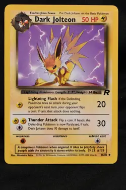Dark Jolteon 38/82 NM Team Rocket Regular Unlimited Pokemon TCG Near Mint - Image 3