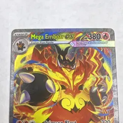 Mega Emboar ex 273/217 SIR Full Art Secret Rare Pokemon Ascended Heroes MINT - Image 3