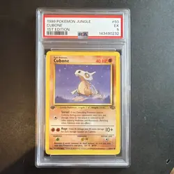Pokemon Wizards Cubone Jungle 1st Edition 50/64 Common English 1999 PSA 5 - Image 1