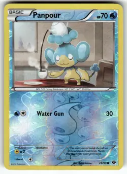 Panpour 28/99 Next Destinies LP Pokemon Card TCG - Image 1