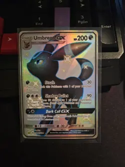 Pokemon Umbreon GX TCG Full Art Hidden Fates Shiny Vault SV69 - Image 1