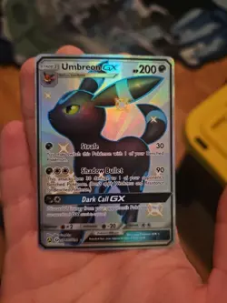 Pokemon Umbreon GX TCG Full Art Hidden Fates Shiny Vault SV69 - Image 3