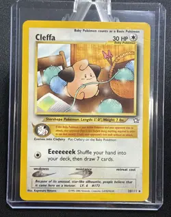 Pokemon TCG Cleffa Neo Genesis Unlimited Cleffa 20/111 (Lightly played) - Image 3