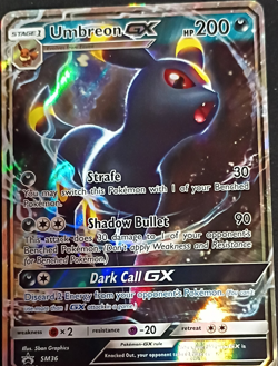The Pokemon Company Umbreon GX SM Black Star Promos SM36 Promo Holo 200HP - Image 1