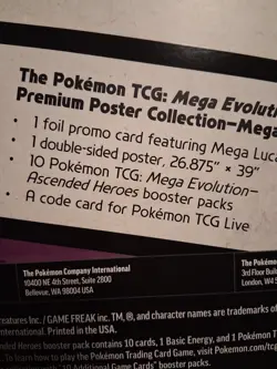Pokemon Mega Evolution Ascended Heroes Premium Poster Collection Mega Lucario EX - Image 4