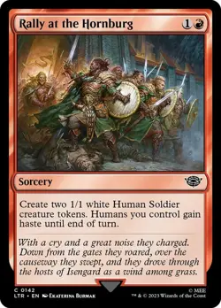 Rally at the Hornburg - Foil NM, English MTG The Lord Of The Rings: Tales Of Mid - Image 1