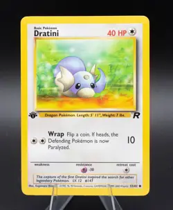 Dratini Pokemon Card Team Rocket 53/82 Common TCG 2000 WOTC - Image 1