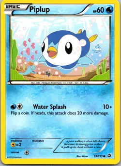 Pokemon TCG Pokemon Piplup Piplup Common Regular - Image 1