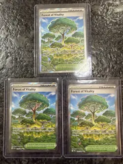 3x Lot Pokemon TCG Forest Of Vitality 109/088 Perfect Order Ultra Rare NM - Image 1