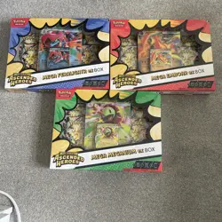 Pokemon TCG - Mega Evolution Ascended Heroes Mega EX Box Set of 3 New - Image 1