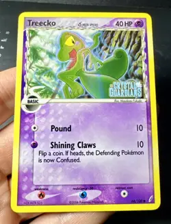 Treecko Delta Species 68/100 Stamped Pokemon EX Crystal Guardians Reverse LP+ - Image 1